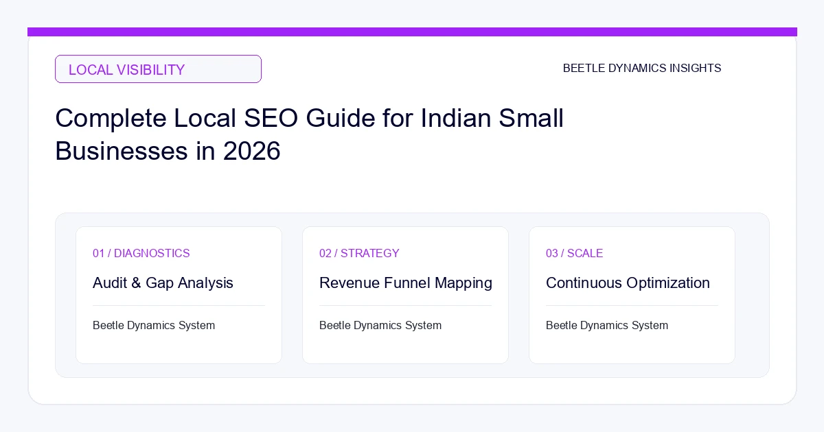 Complete Local SEO Guide for Indian Small Businesses in 2026