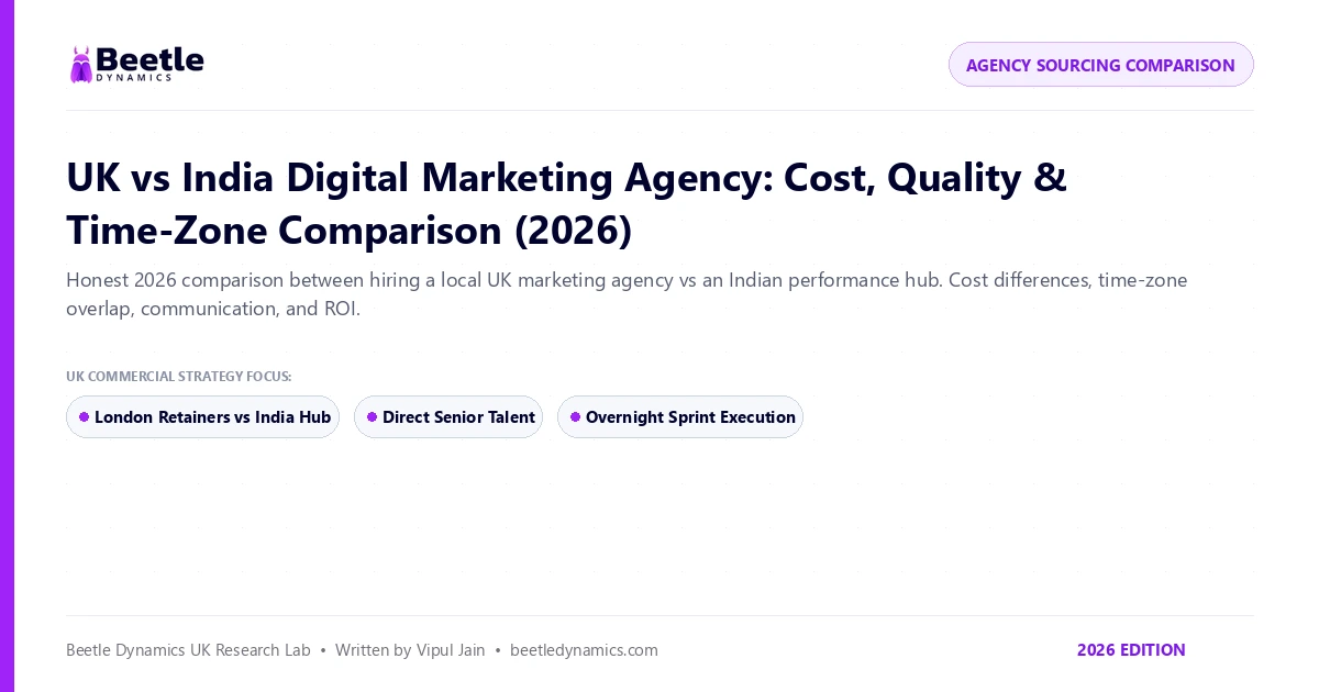 UK vs India Digital Marketing Agency Comparison Guide by Beetle Dynamics