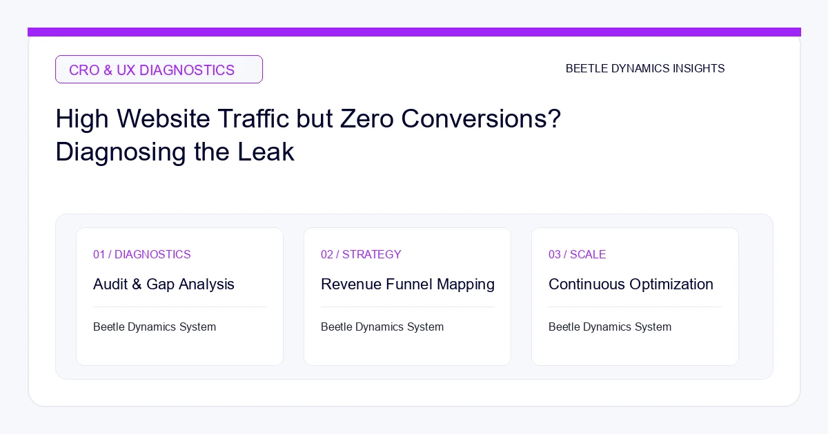 Funnel drop-off and conversion rate leak diagnosis flowchart