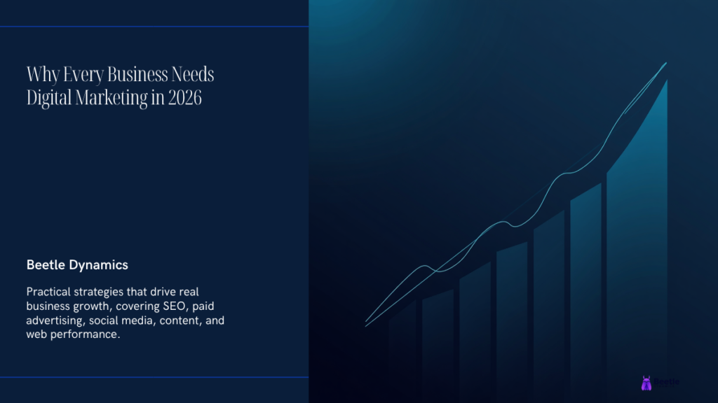 Why every business needs digital marketing in 2026 - Beetle Dynamics