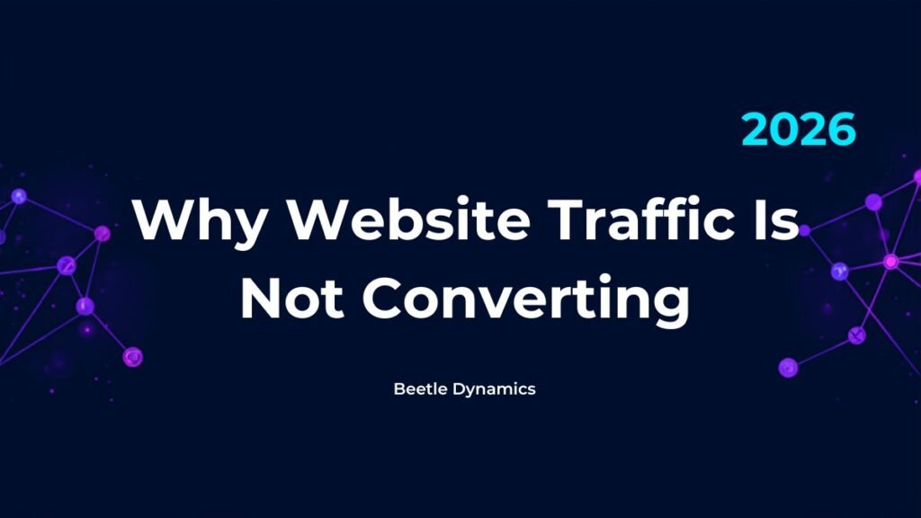 Why website traffic is not converting into leads by Beetle Dynamics